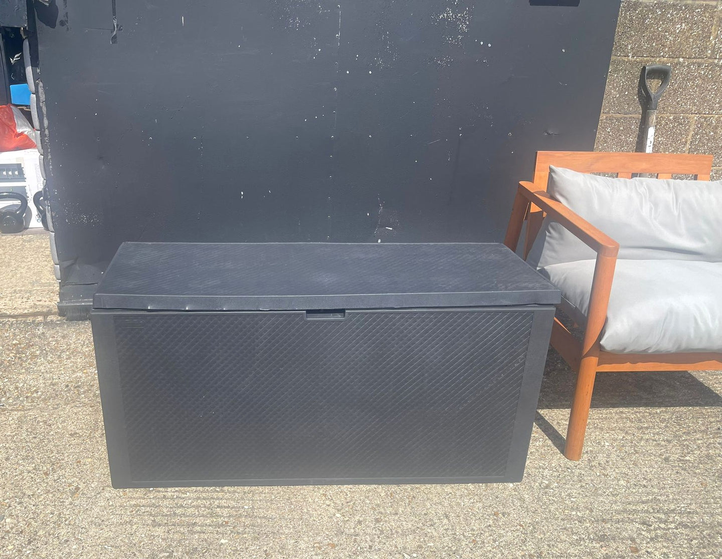 Keter Emily 277L Outdoor Garden Storage Box - Grey